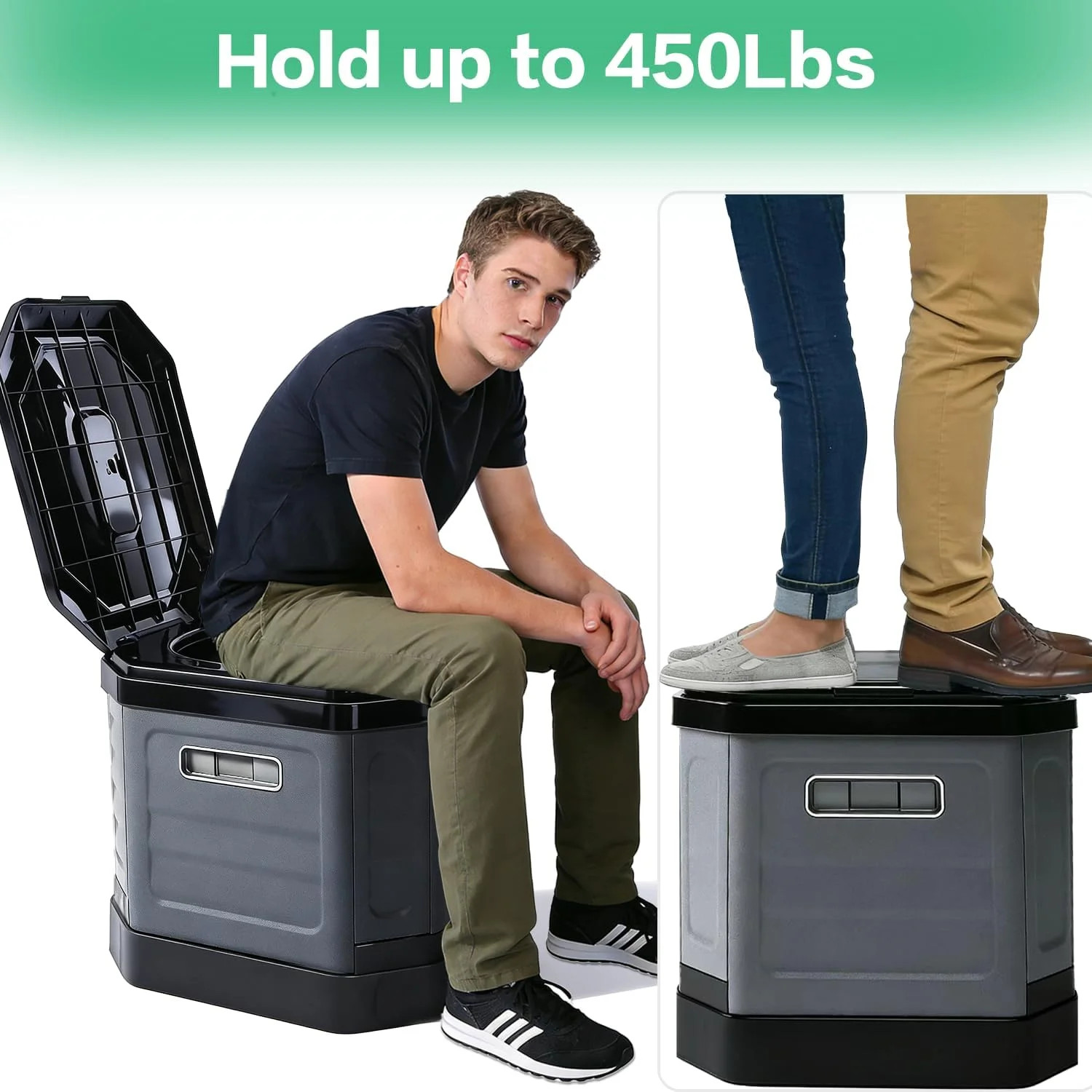 Camping Toilet for Adults – Portable Folding Toilet with Lid,Travel Portable Pot