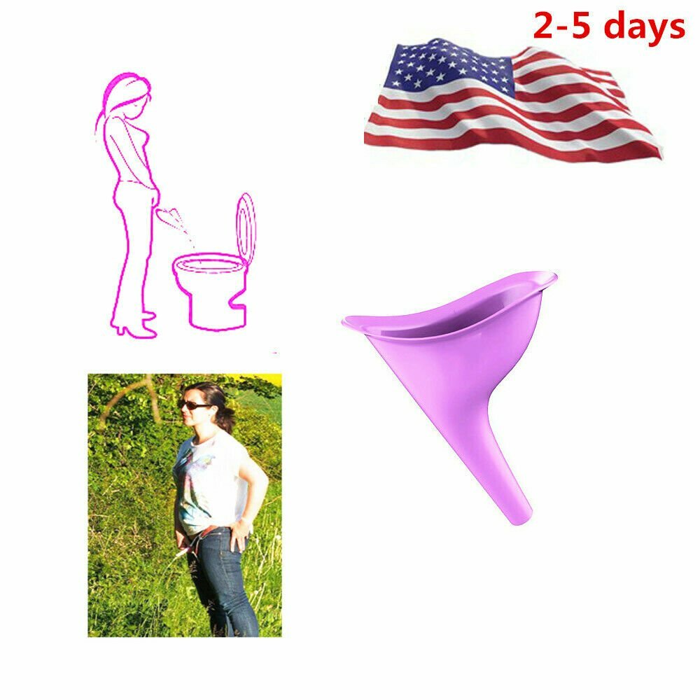 Portable Female Ladies Urinal Funnel Camping Travel Toilet Stand Pee Device USA