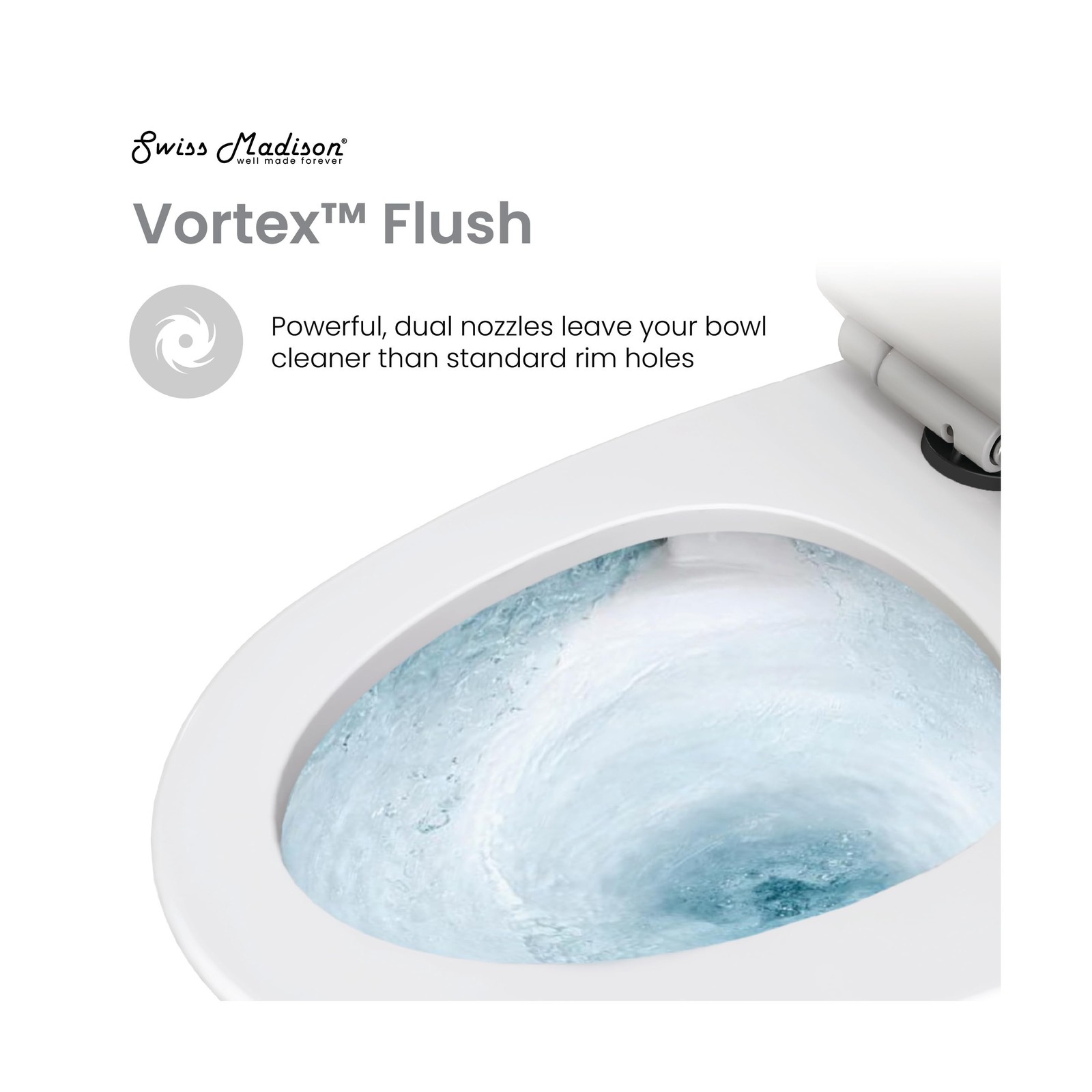 Swiss Madison St. Tropez One Piece Elongated Toilet Side Flush 1.28 gpf with …