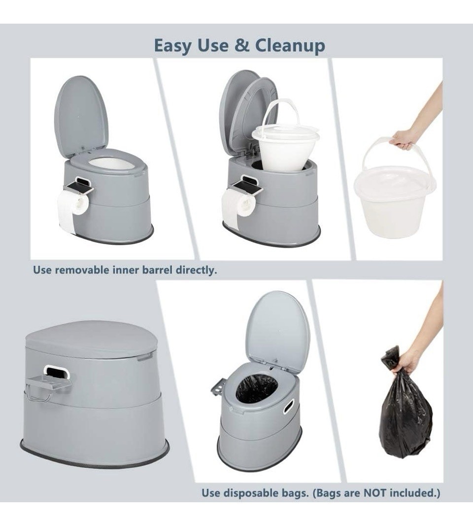 New Portable Toilet With Detachable Inner Bucket