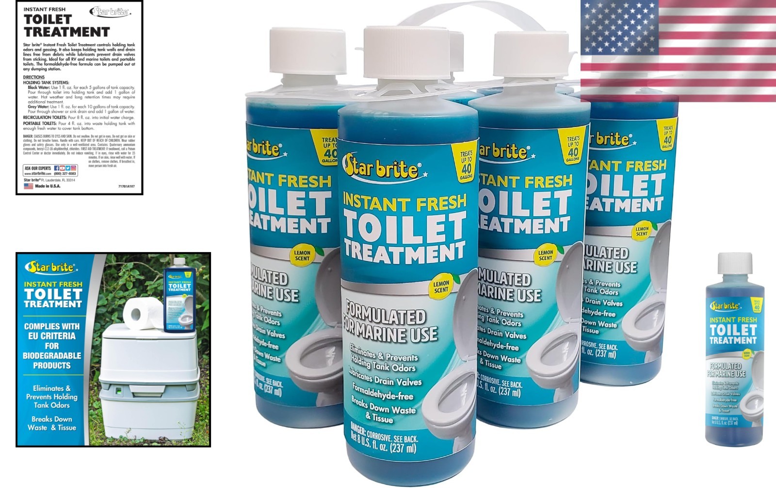 Non-Toxic Odor Control – RV Marine Portable Toilet Treatment