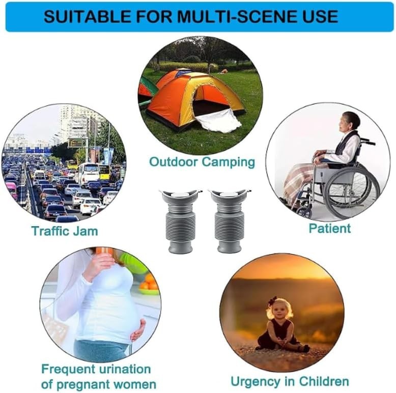 High-Quality Portable Urinals – Unisex 750ML Pee Bottles for Travel & Outdoors