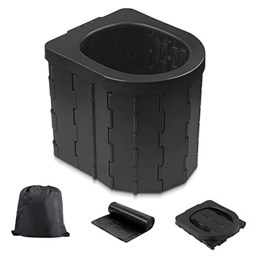Portable Toilet for Camping, Potty Adults, Porta Travel Commode Bucket Car,