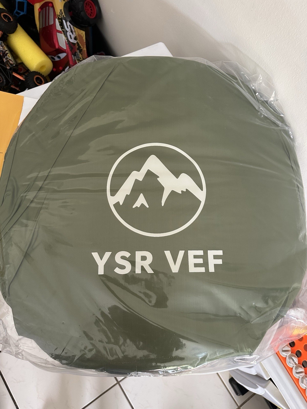 YSR VEF Portable Camping Toilet & Tent Set, 5.3 gal, Green/Black