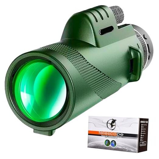 Monocular Telescope 80 x 100 High Powered Monoculars for Adults with