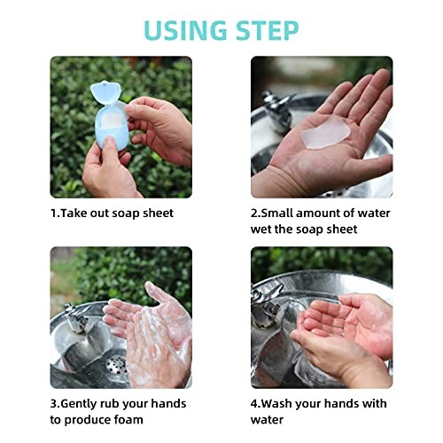 3 Boxes (150 sheets) Soap Paper Sheets Portable Disposable Travel Scented