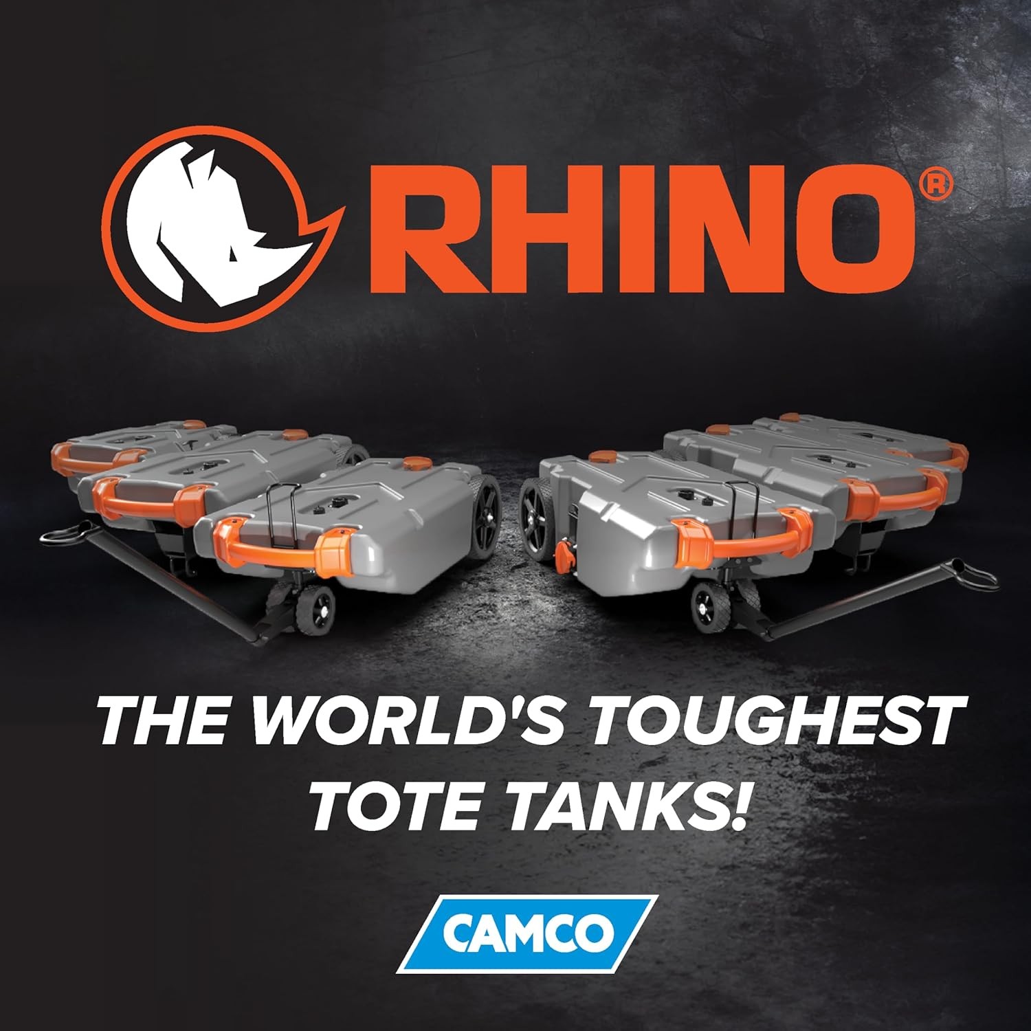 Rhino 15-Gallon Portable RV Tote Tank – Features Heavy-Duty