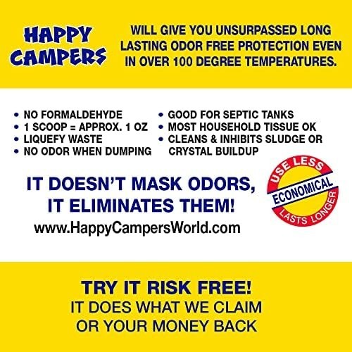 Unscented Granule RV Toilet Treatment – Safe and Effective Odor Control 1 Gallon