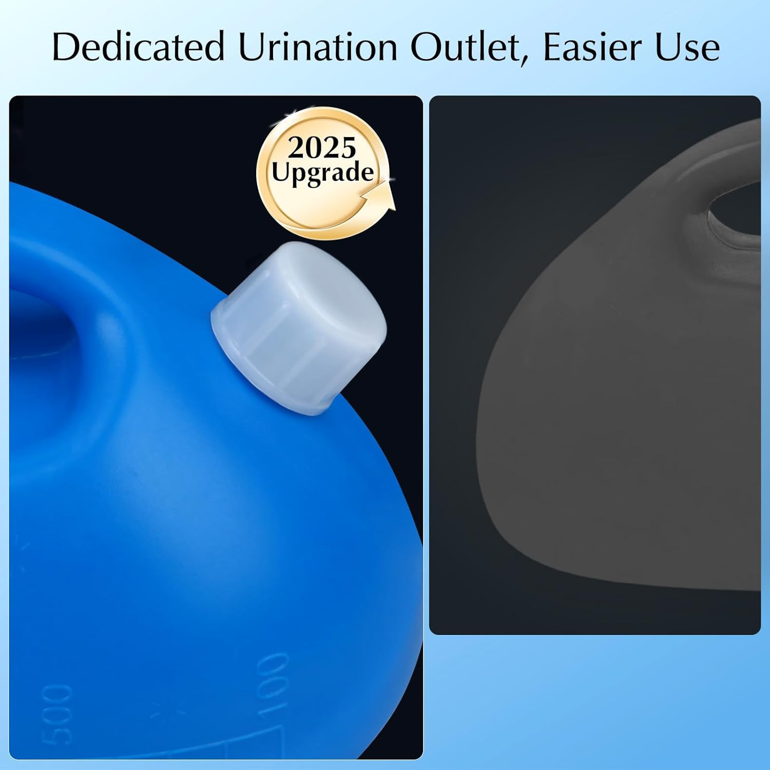 Portable Urinals for Men Spill Proof, OOCOME Upgrade Male Urinal Bottle Spill Pr