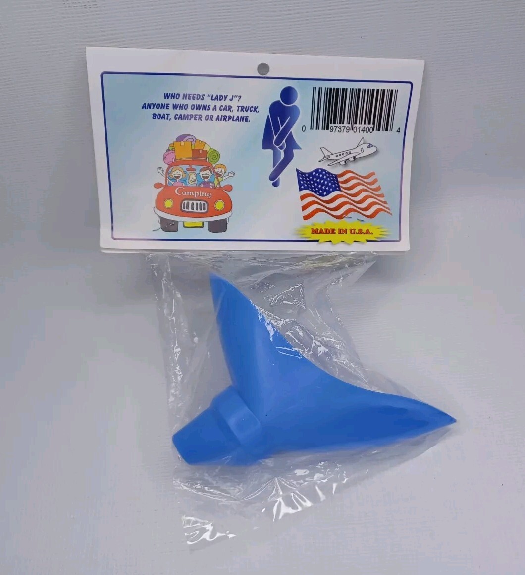 Lady Female Portable Urinal Urine Director Blue Plastic New