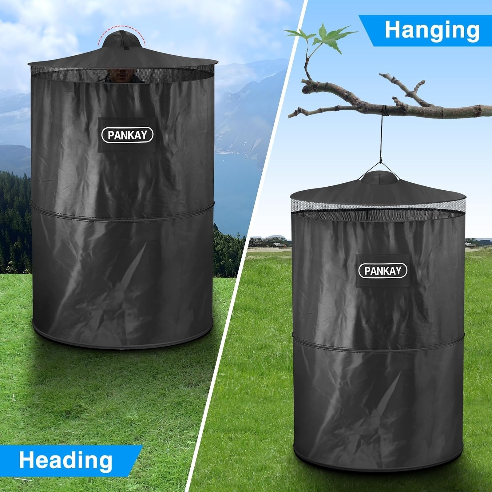 Pankay Portable Outdoor Camping Toilet Tent – Pop Up Privacy Shelter