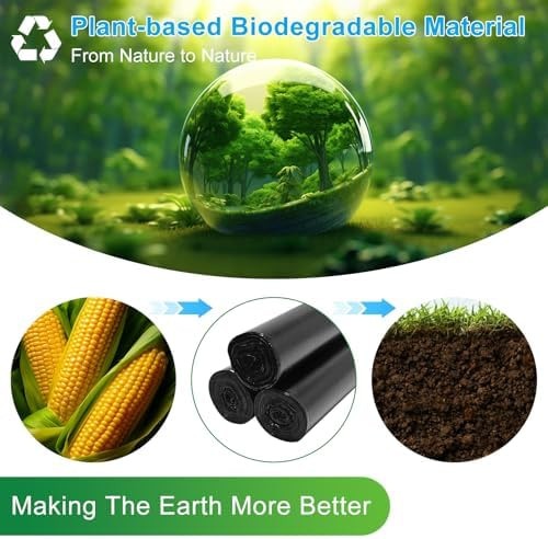 Portable Toilet Bags – 8 Gallon Camping Toilet Bags, Biodegradable Travel Pot…