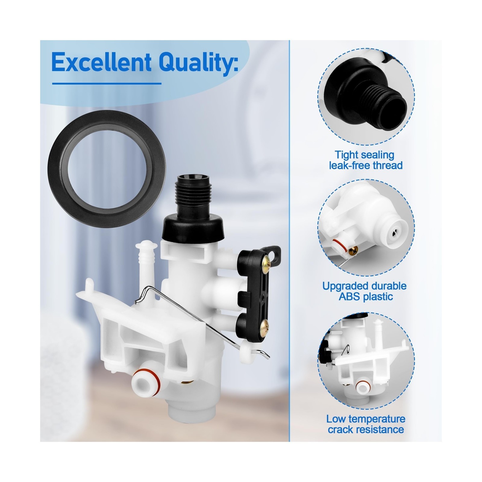 RV Toilet Water Valve Kit For Thetford Aqua-Magic 31705/31688