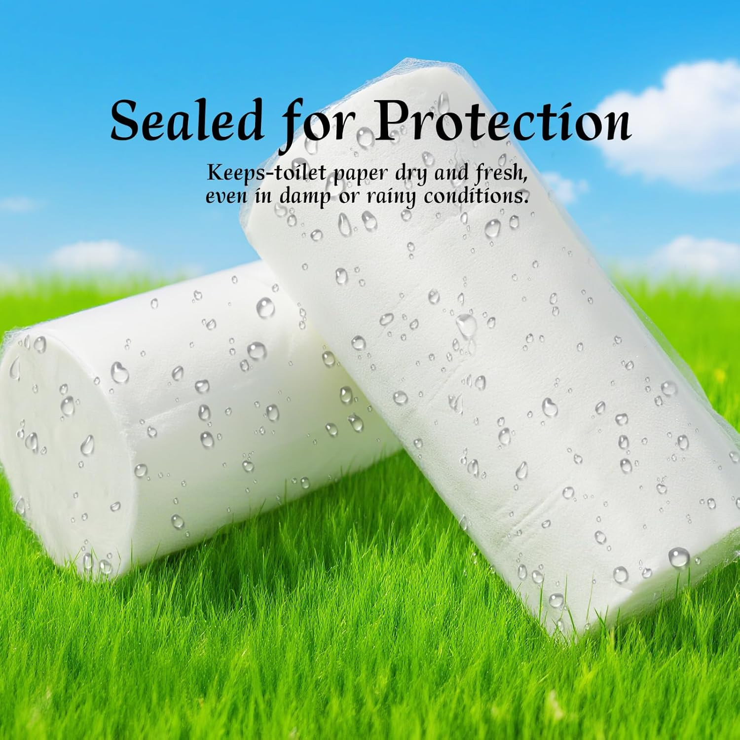 Portable Pack Travel Toilet Paper 6 Rolls, Individually Wrapped for Camping Ever