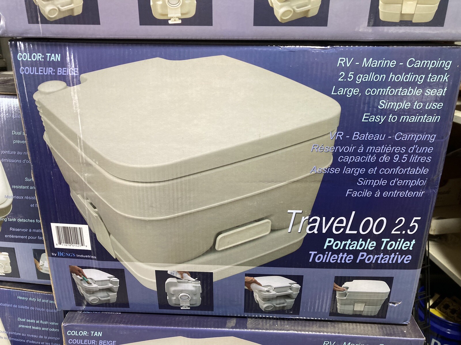 TRAVELOO 2.5 GALLON PORTABLE TOILET NEW
