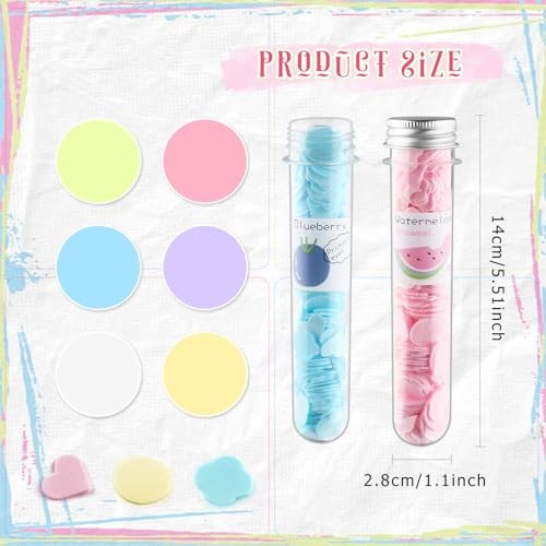 12 Pcs Disposable Soap Paper Sheets Portable Confetti Hand Washing Soap Paper