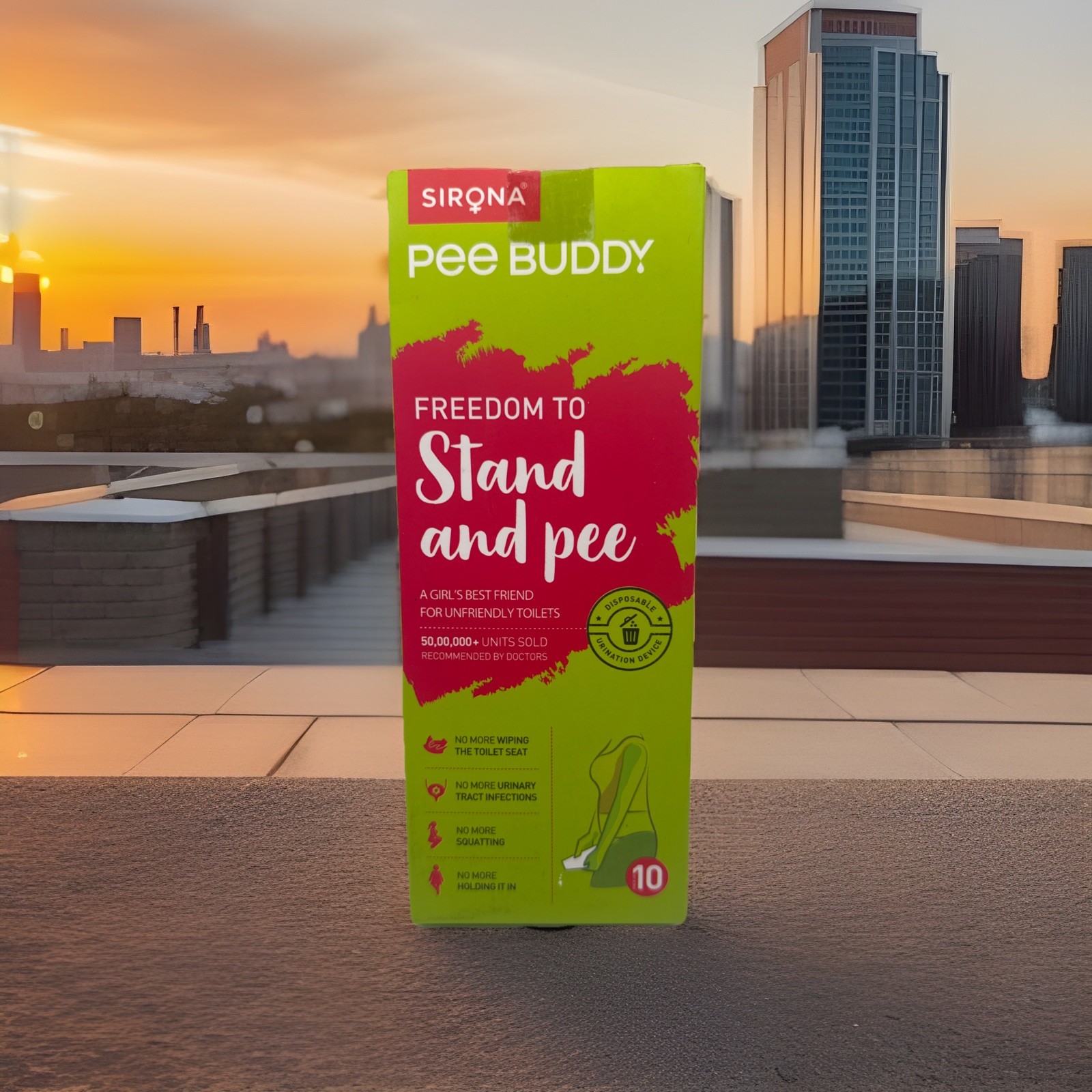 Pee buddy 10 Funnels Female Urination Device No Mess Disposable Urinal Funnel