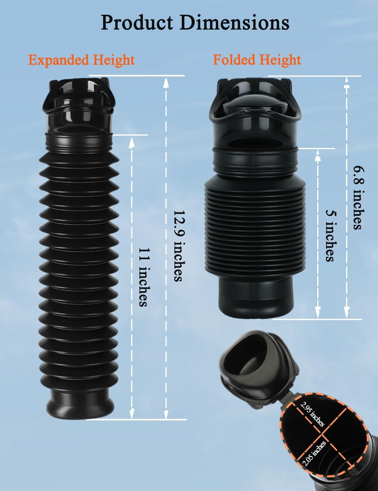 2-PC 750Ml Leakproof Collapsible Pee Sport Pee Bottle for Men, Reusable Travel U
