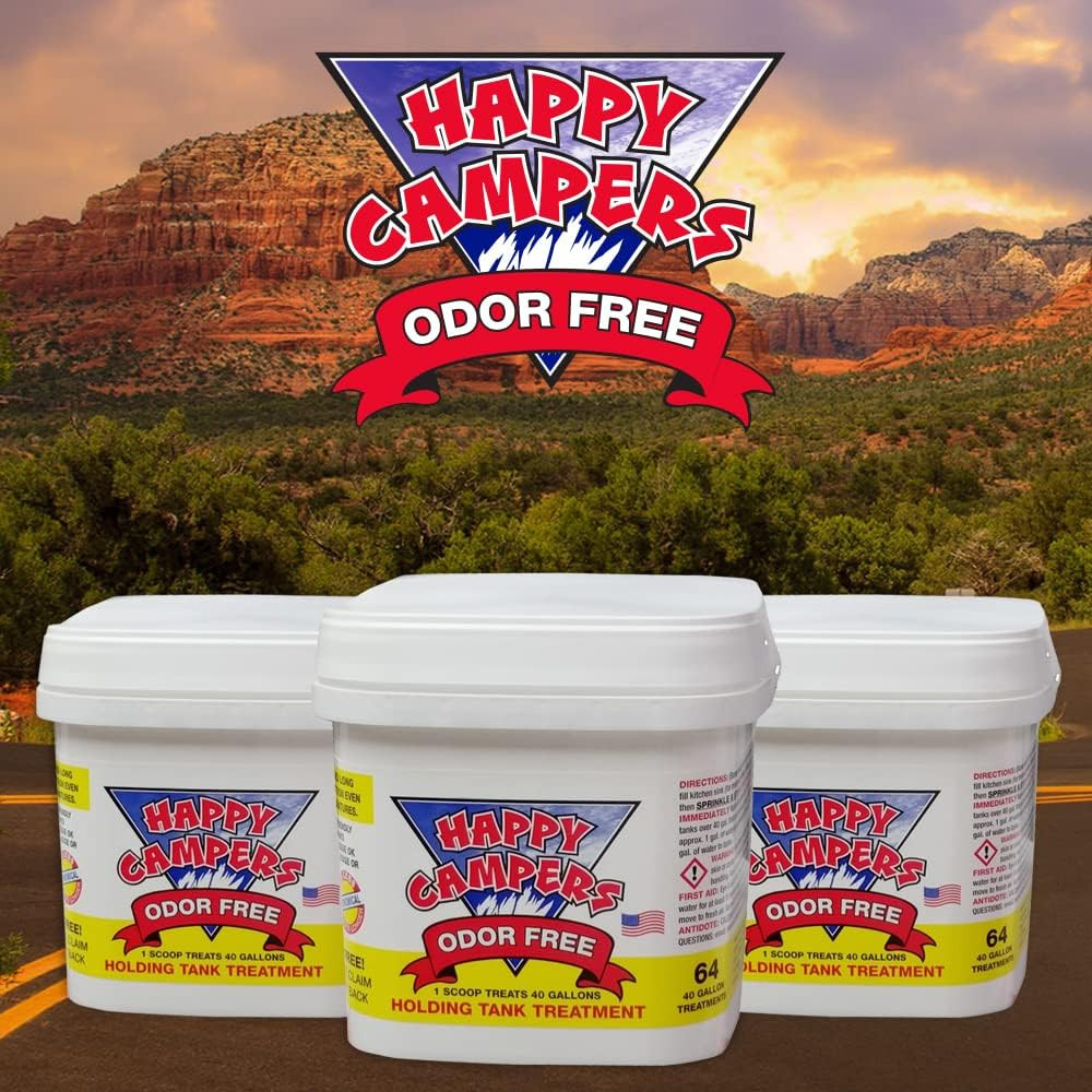 RV Toilet Treatment & Holding Tank Treatment – Controls Odors, Helps Prevent Clo