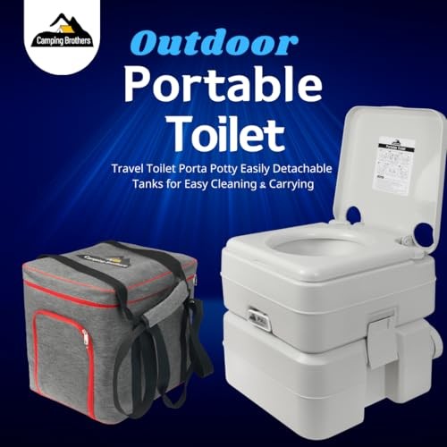 5.3 Gallon Portable Camping Toilet for Adults with Carry Bag – Toilet+With Bag