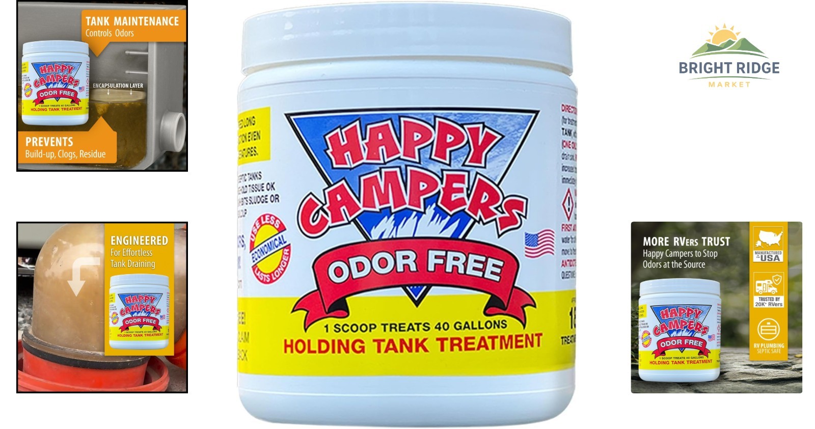 Odor Eliminating Treatment for RV Tanks – 18 Treatments for Cleaner Bathrooms