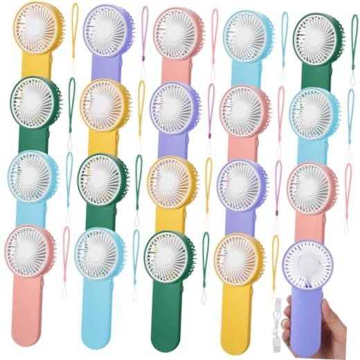 Sumind Pcs Small Personal Portable Fan Mini Handheld Bulk 1 Speed 20 5 Colors