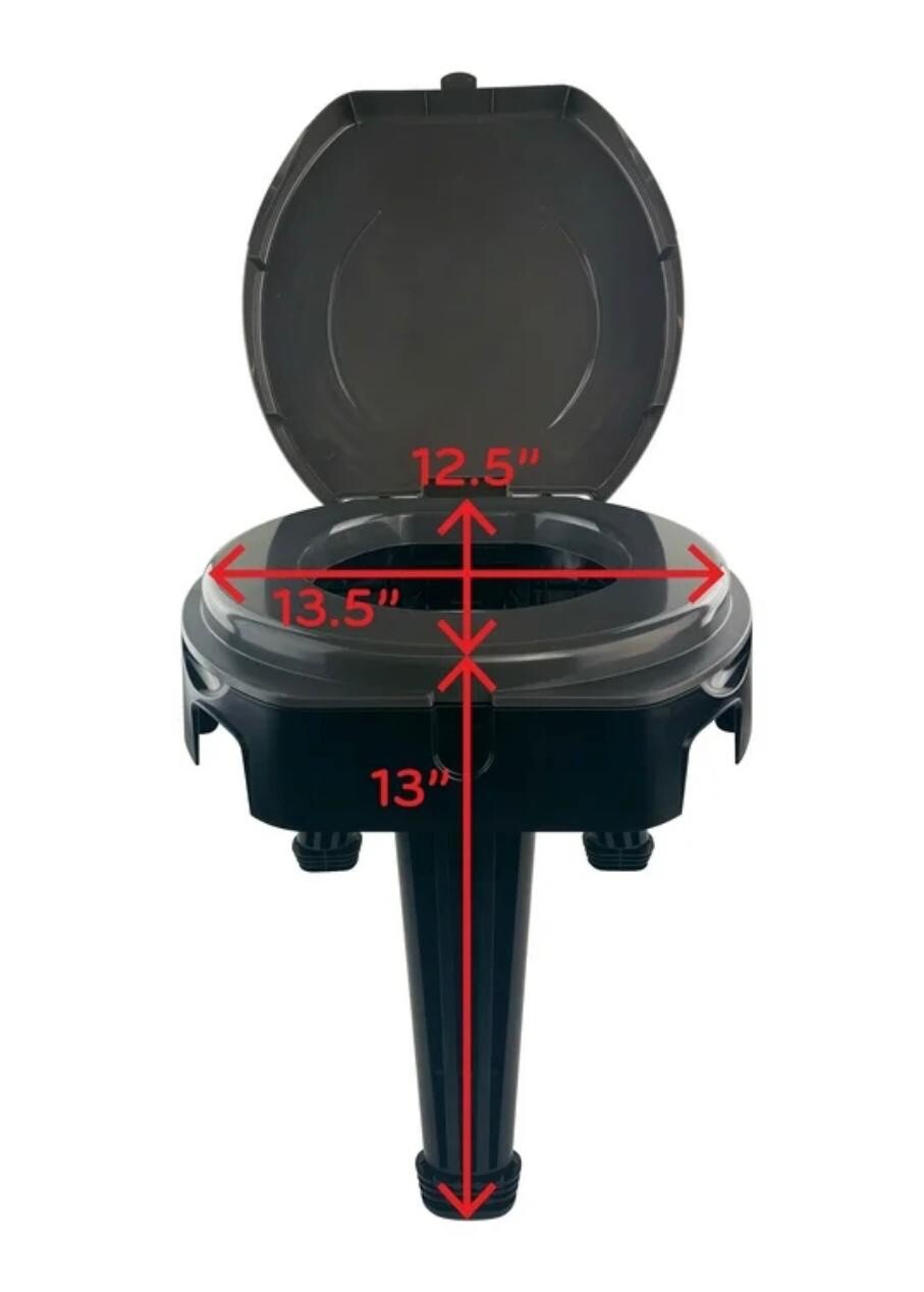 Folding Portable Toilet Reliance Fold-To-Go Collapsible Camping and Hiking Trips