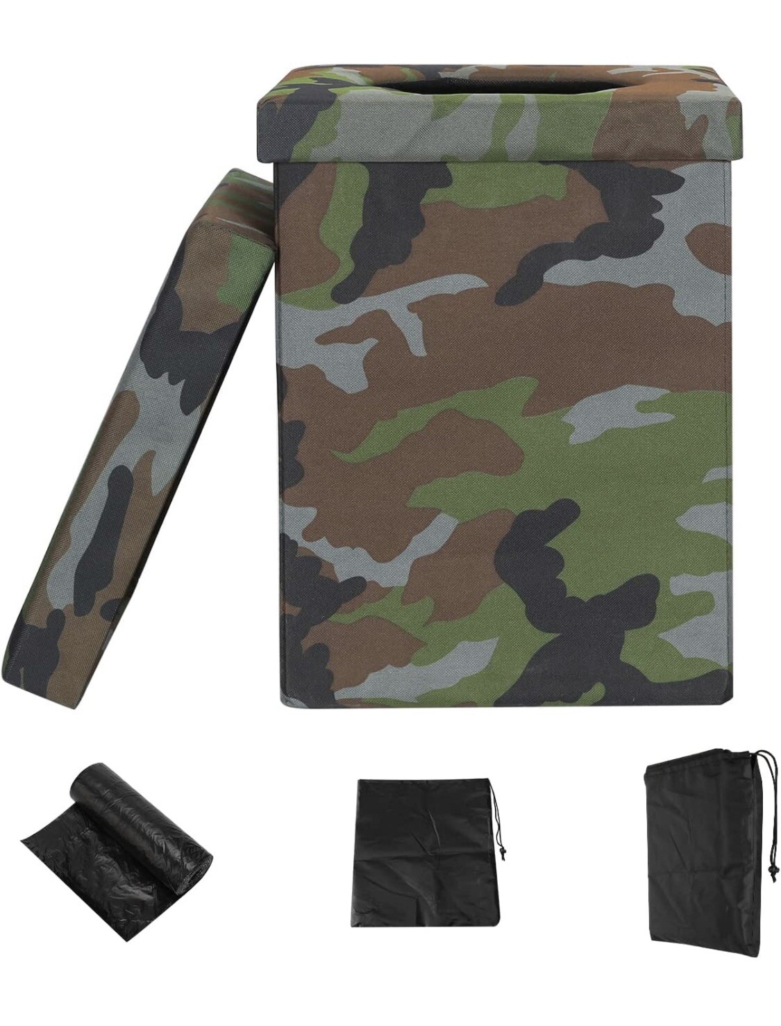 PORTABLE FOLDING TOILET, Camping, Fishing, Hiking, Hunting