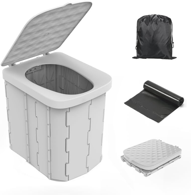 Comfortable Portable Folding Toilet – Ideal for Camping and Outdoor Activities