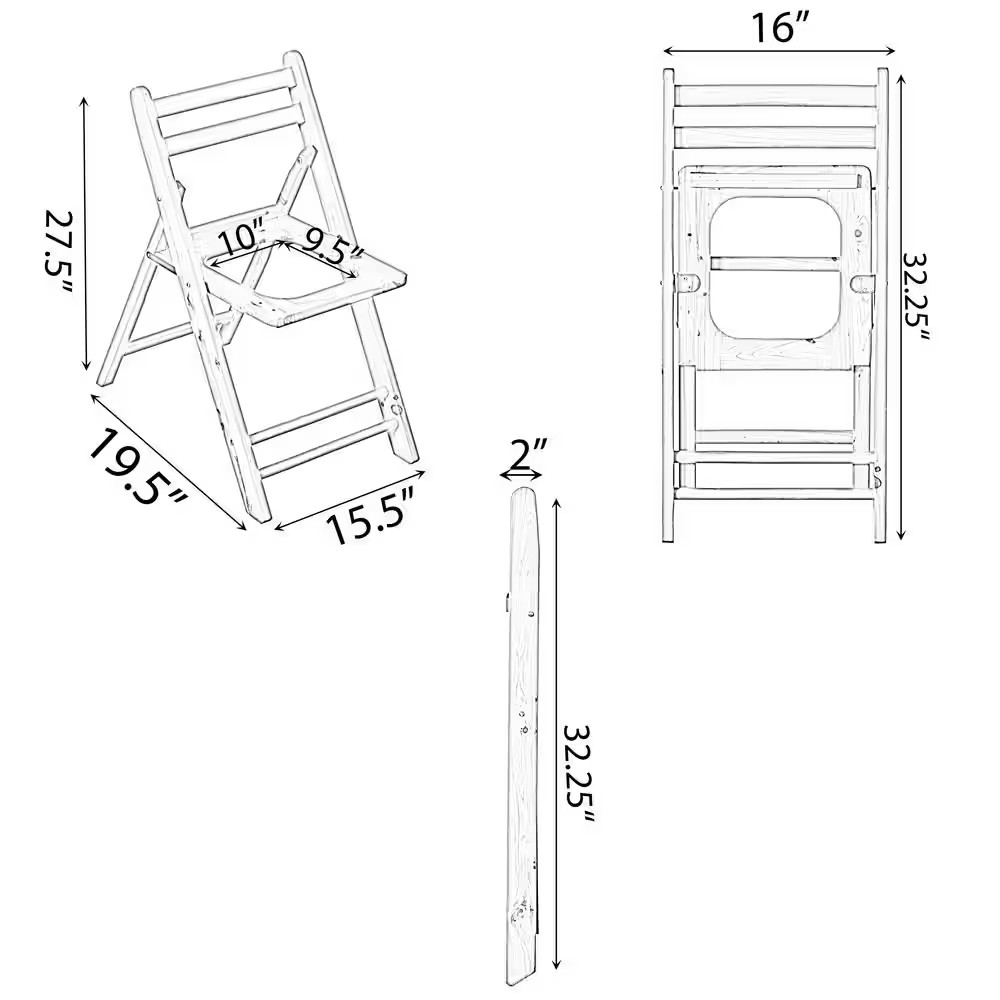 Wooden Folding Portable Non- Electric Waterless Toilet Seat for Camping and Hiki