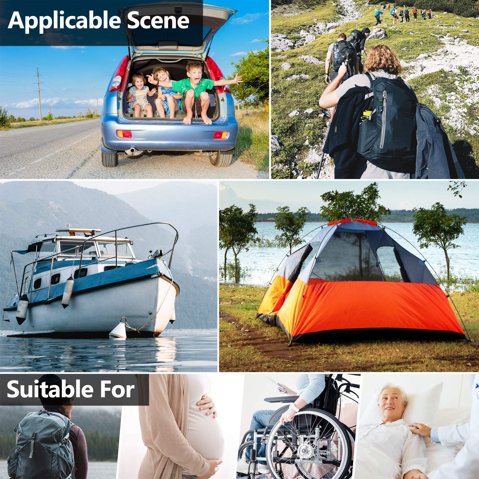 U Shaped Xl Portable Toilet For Camping 400lbs Portable Folding Toilet For Adult