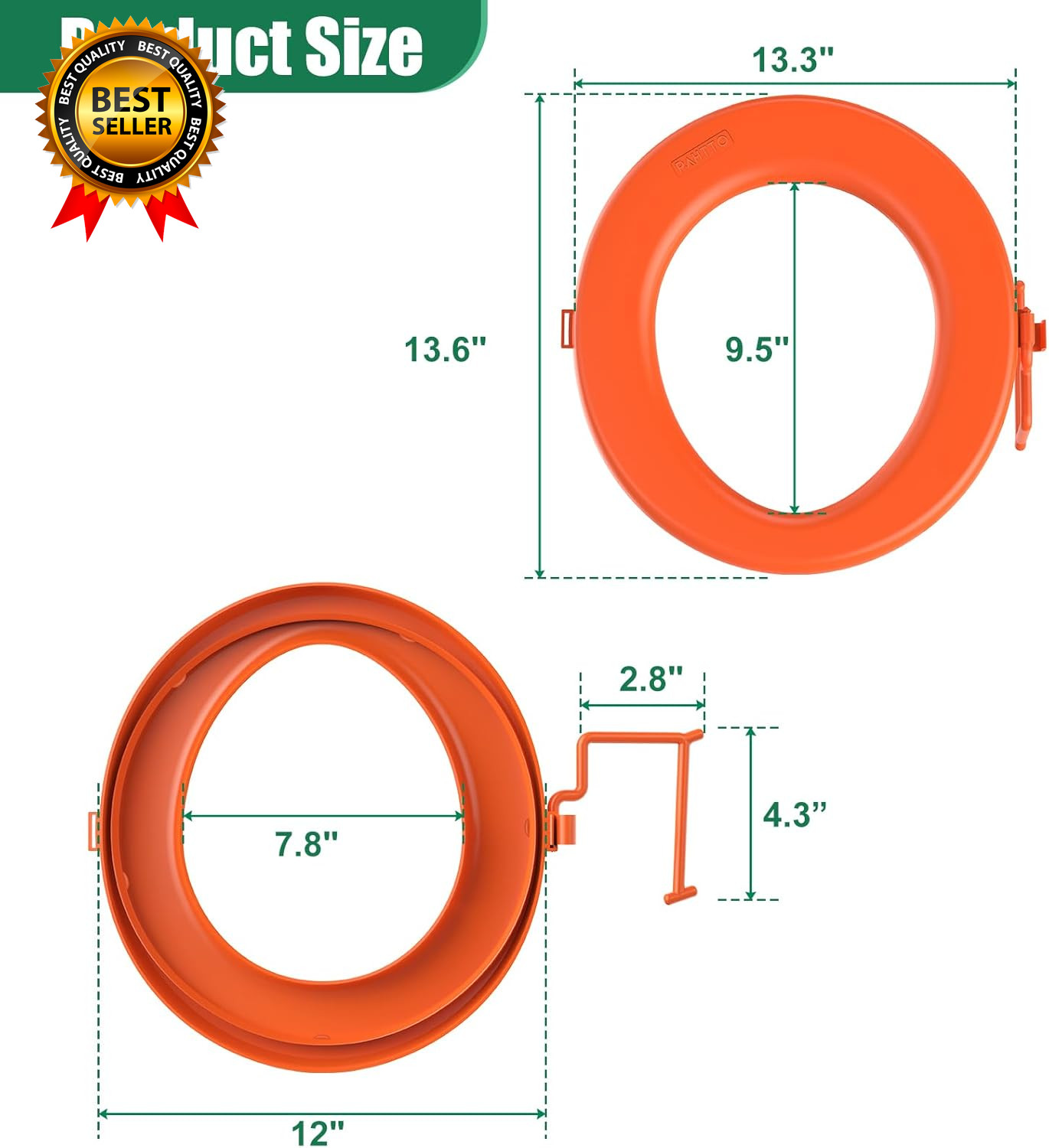 Bucket Toilet Seat Portable Toilet Seat for 5 Gal Buckets Camping Toilet Seat