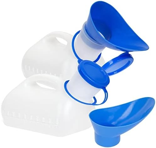 Unisex Urinal Bottle (2 Pack) – Portable Urinal for Women & Men – Female Urinal
