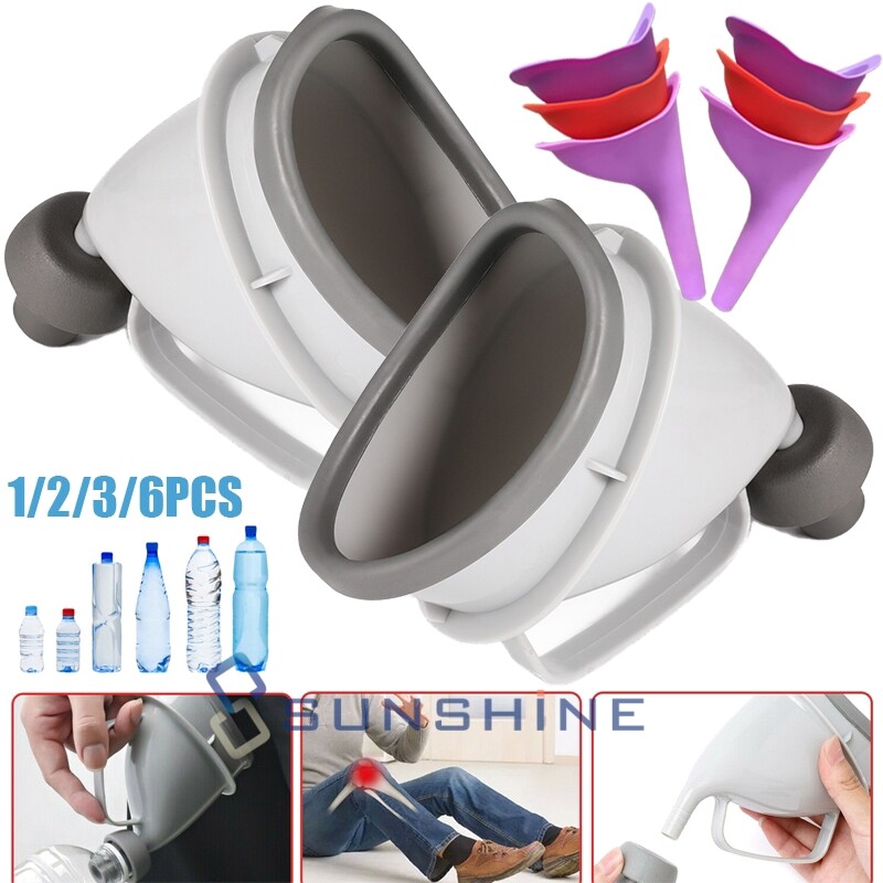 1/2pcs Women Men Emergency Pee Funnel Urinal In-car Potty Outdoor Toilet Device