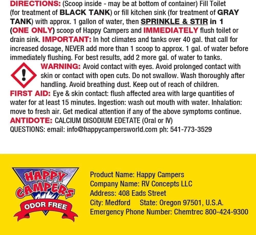 Concentrated RV Odor Control & Maintenance – 130 Treatments for Smooth Dumping