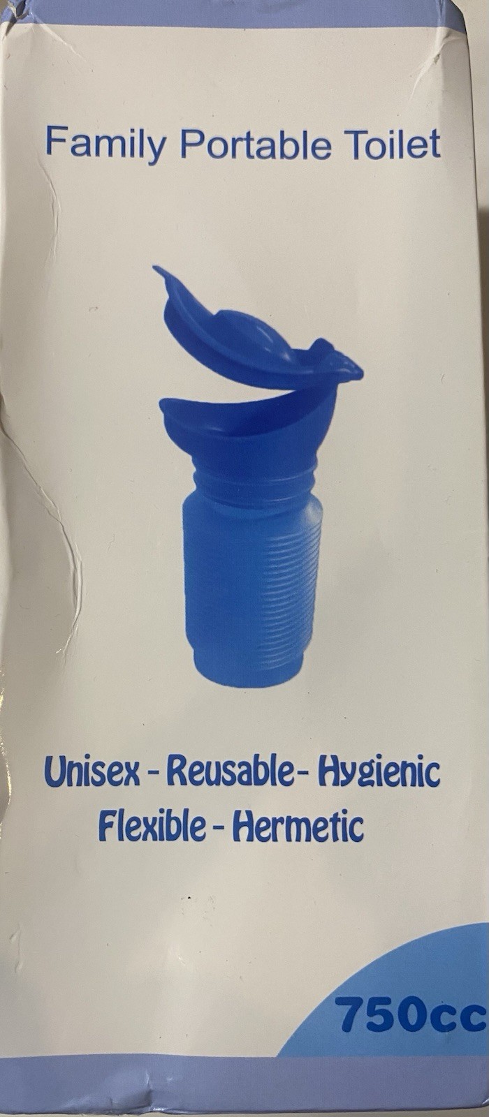 Portable Urinal Bottle 750ml Leakproof Car Travel Pee Bottle Blue