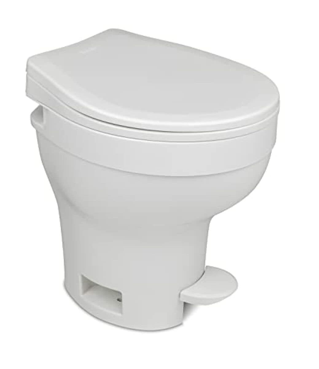Thetford Aqua Magic VI RV Toilet Standard White Foot Flush Space Saving Design