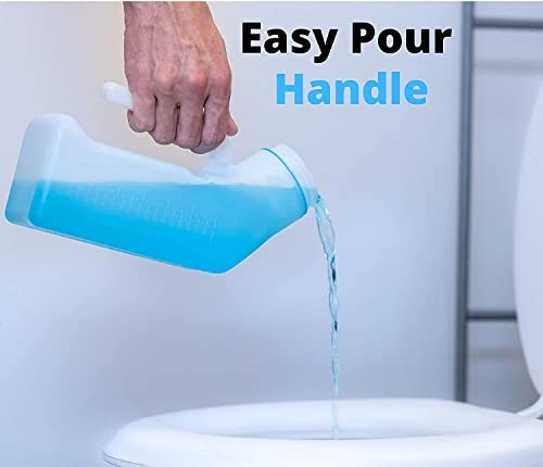Portable Female Urinal 32 oz (2 Pack) – Spill Proof Pee Funnel for Travel & Road