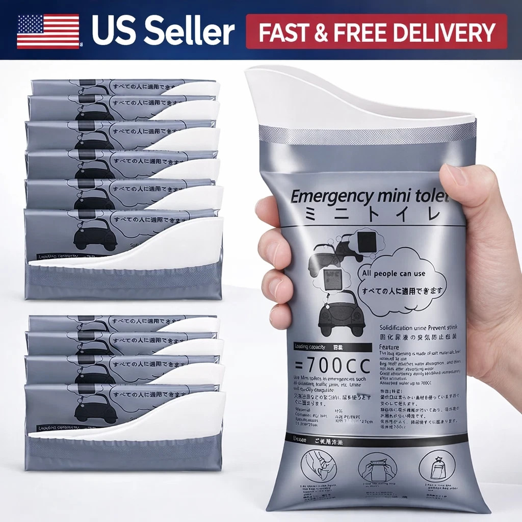 ( Pack of 3 )Disposable Urinal Bags Camping Pee Bags Unisex Urine Bag Vomit Bag