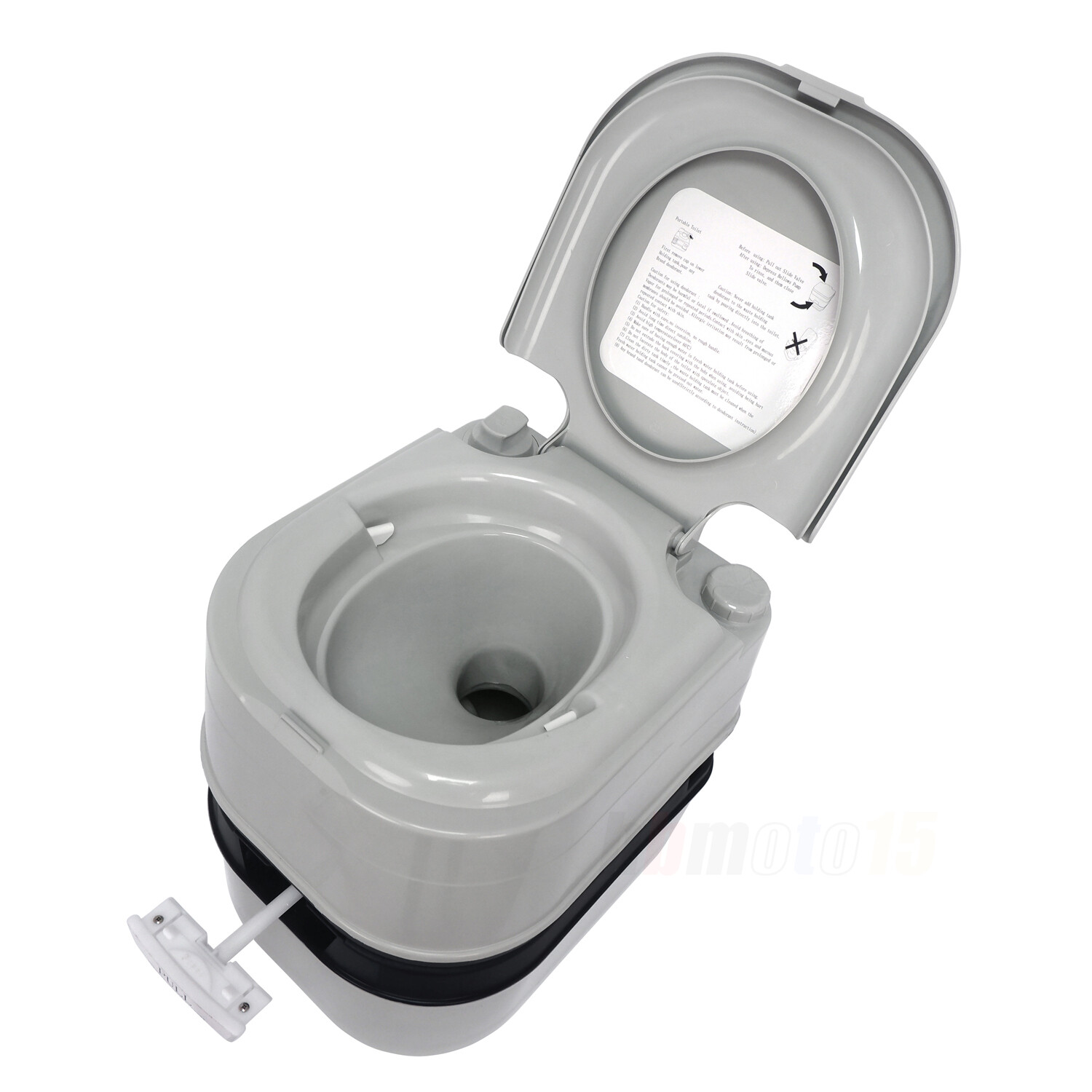 H:45 L:45 W:35 CM Temporary Toilet For Outdoor Touring Car Tent Small Room GRAY
