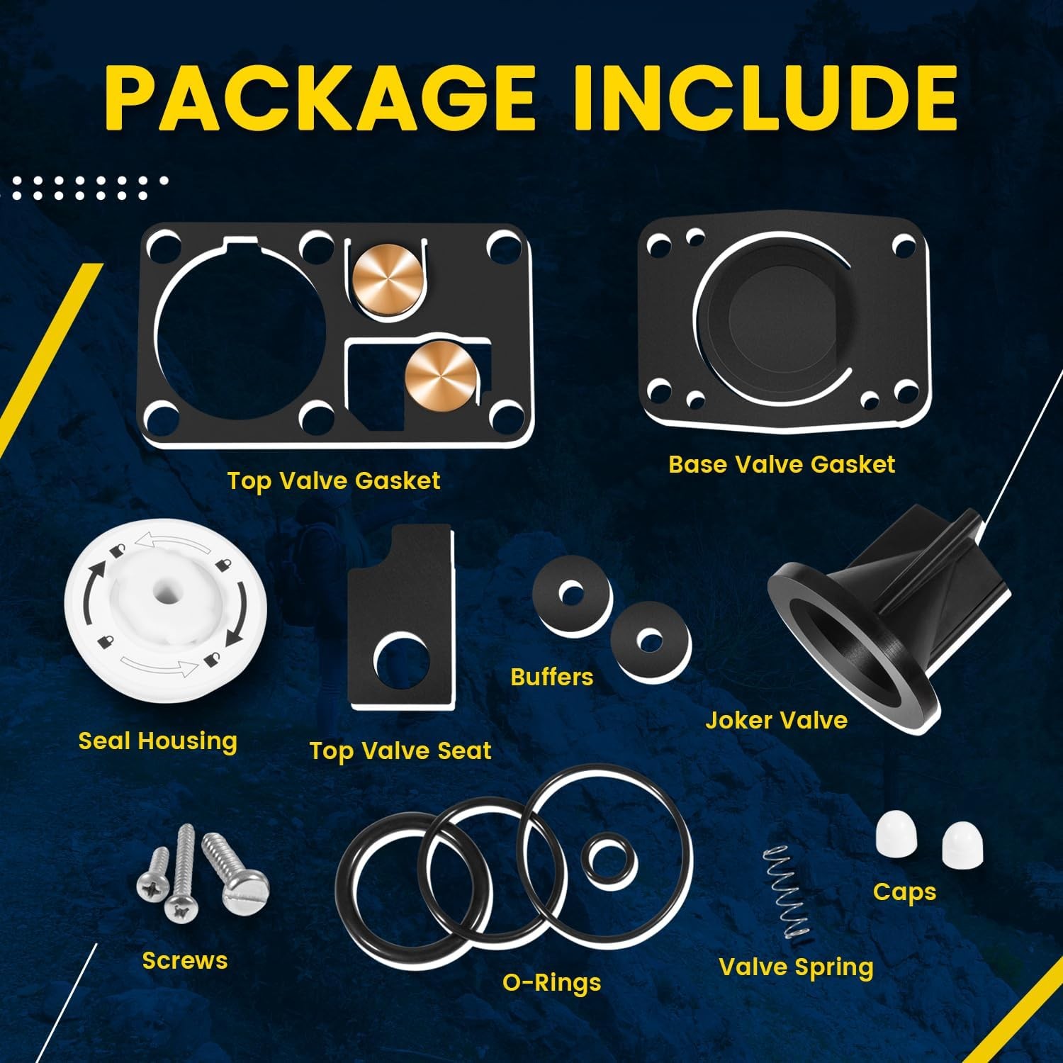 Replacement for Jabsco Manual Toilet Service Kit 2008-2024 Jabsco 29045-3000