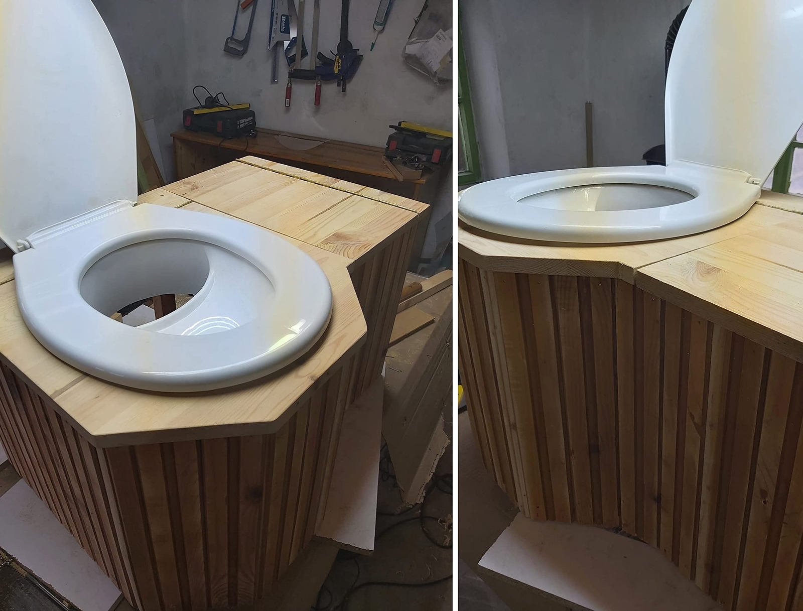 Complete White Urine Diverter for Compost Toilets UK Made