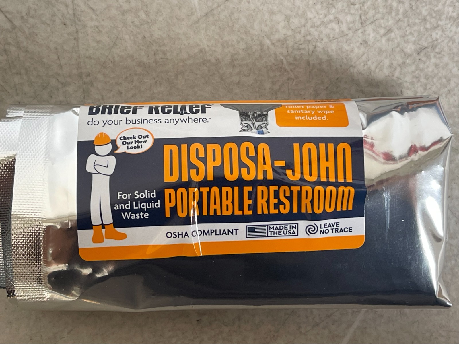Lot of 10 BRIEF Relief DISPOSA-JOHN Portable Restroom Kit Toilet NWB