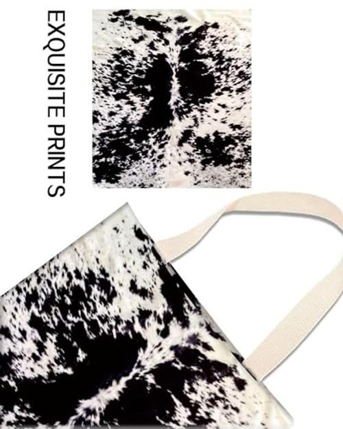 Hanging Car Trash Can Bag – Black & White Cowhide, Retro Black White Cowhide