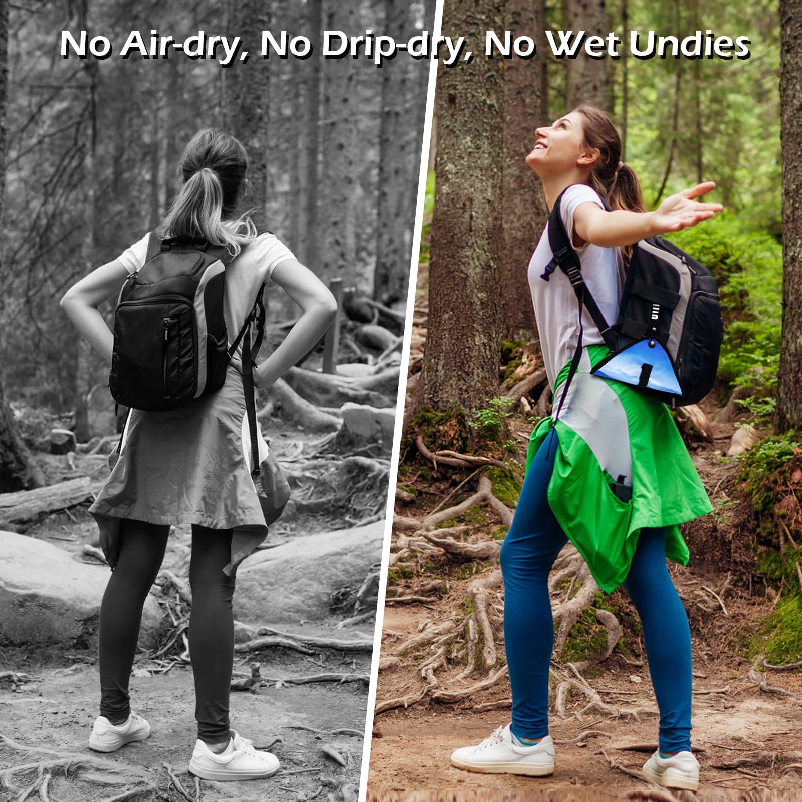Pee Cloth for Women, Reusable Pee Rag Hiking Camping, Reusable Absorbent Toil…