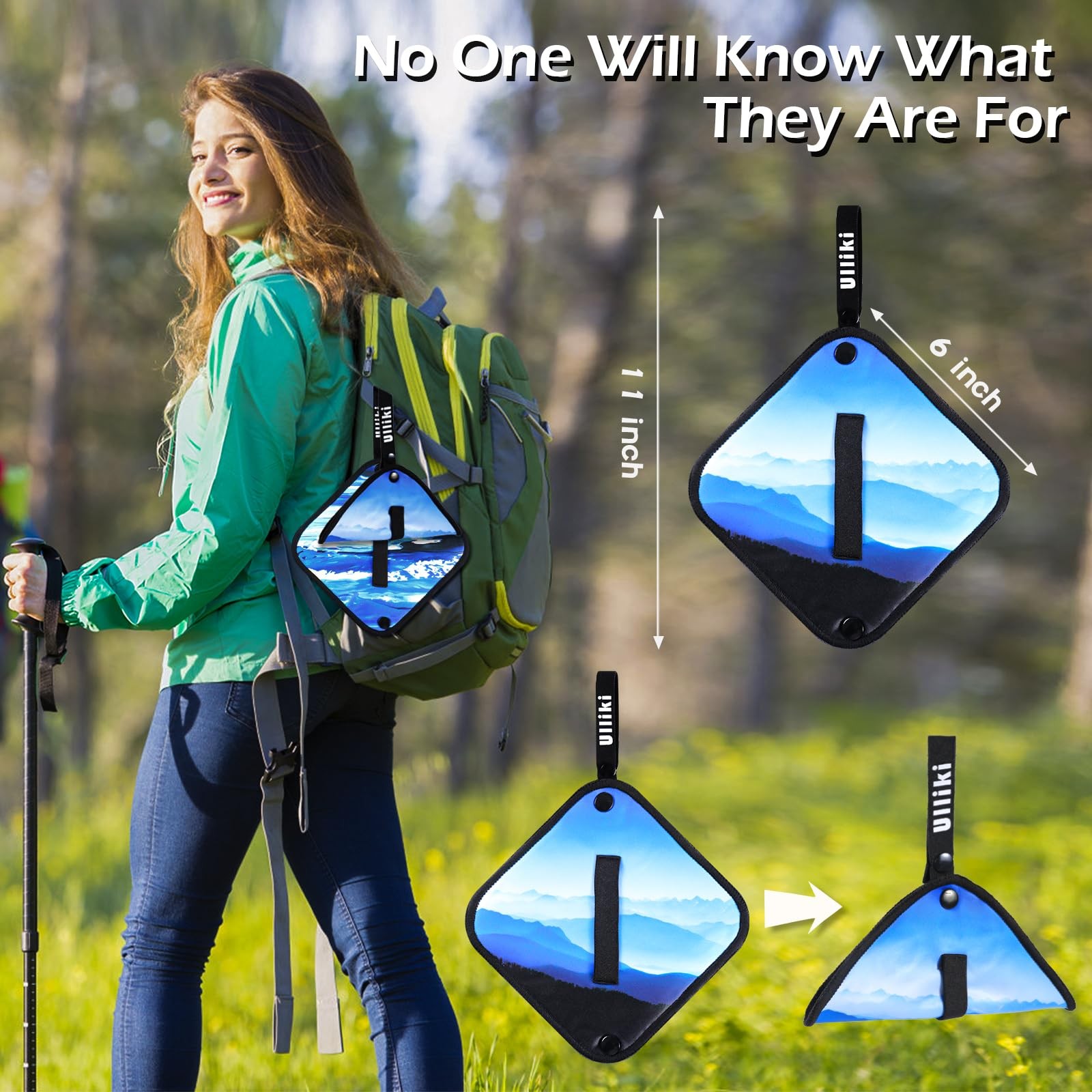 Pee Cloth for Women, Reusable Pee Rag Hiking Camping, Reusable Absorbent Toil…