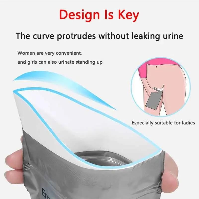 Car Emergency Disposable Urine Bag, Portable Unisex Toilet for Travel & Traffic