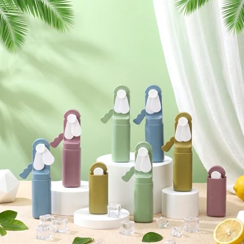 Pcs Mini Hand Press Fan Bulk Small Portable Summer Fan Plastic Handheld 12