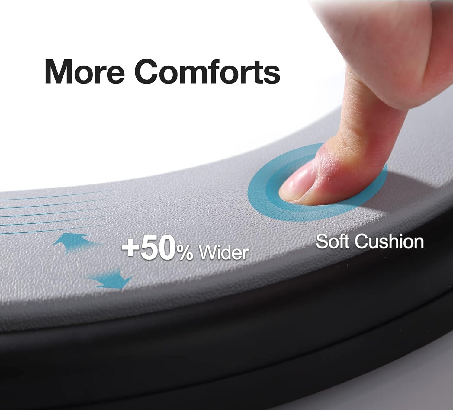 Portable Outdoor Snap on Toilet Seat Cover with Soft Cushion for 5 Gallon Bucket