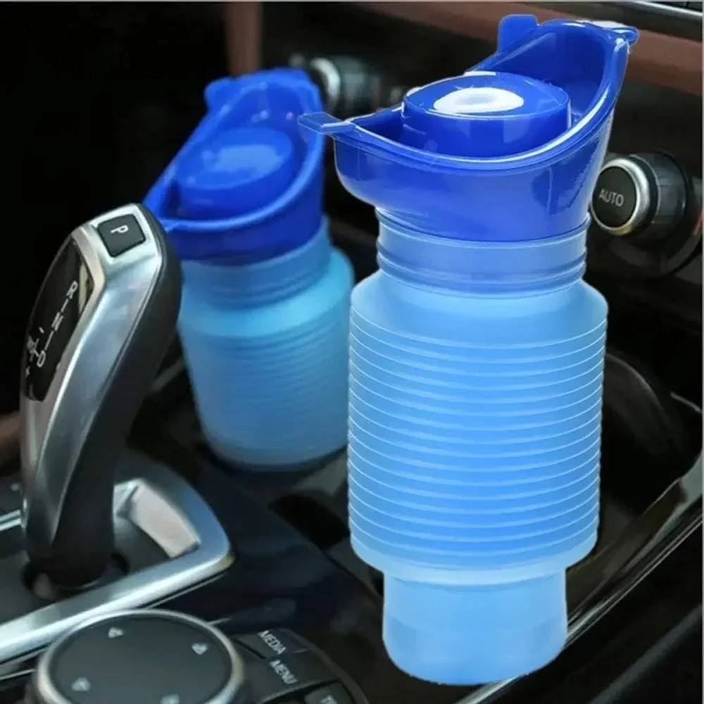 Portable Urinal Bottle 2 Pack 750ml Leakproof Car Travel Pee Bottle Blue – USA